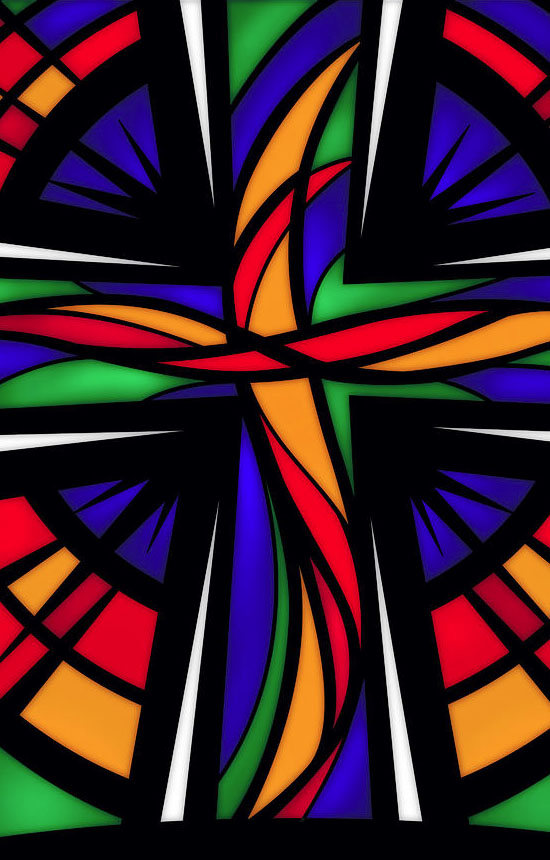 Stained Glass Cross pic